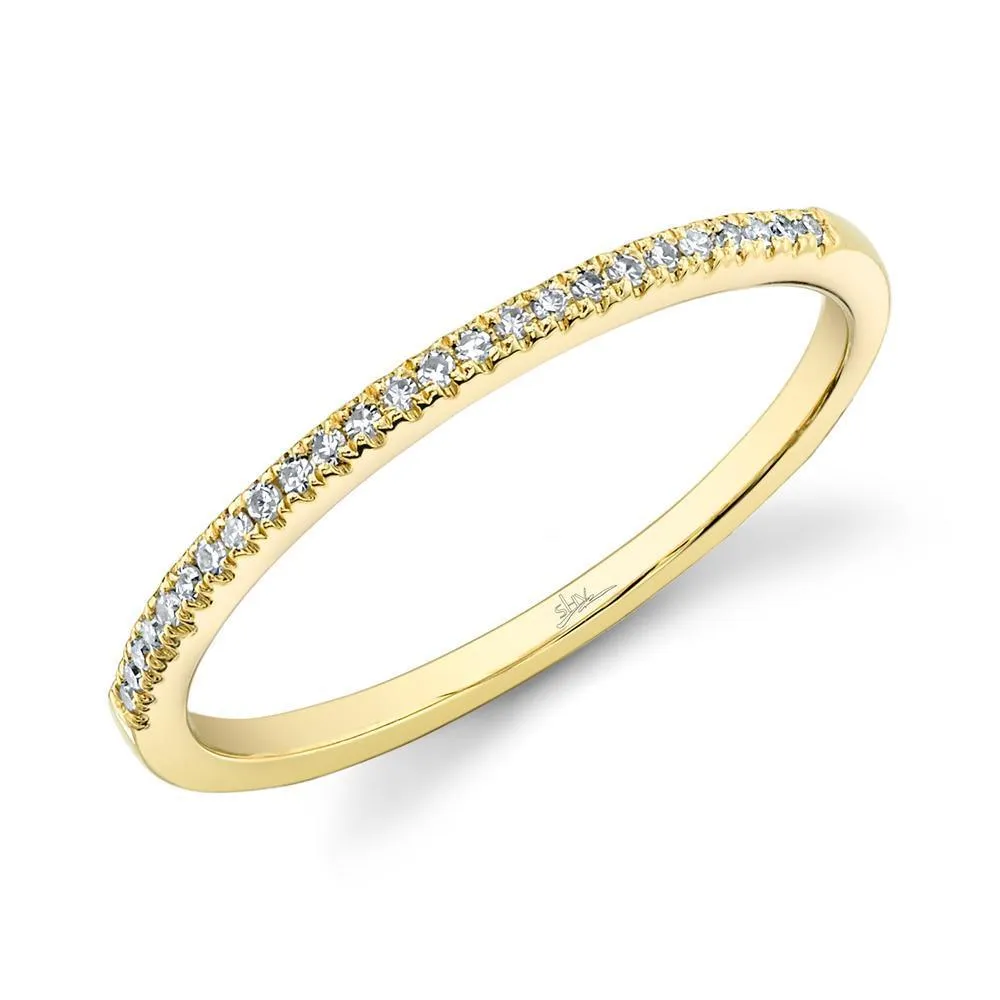 0.08ctw Yellow Gold Diamond Band Ring