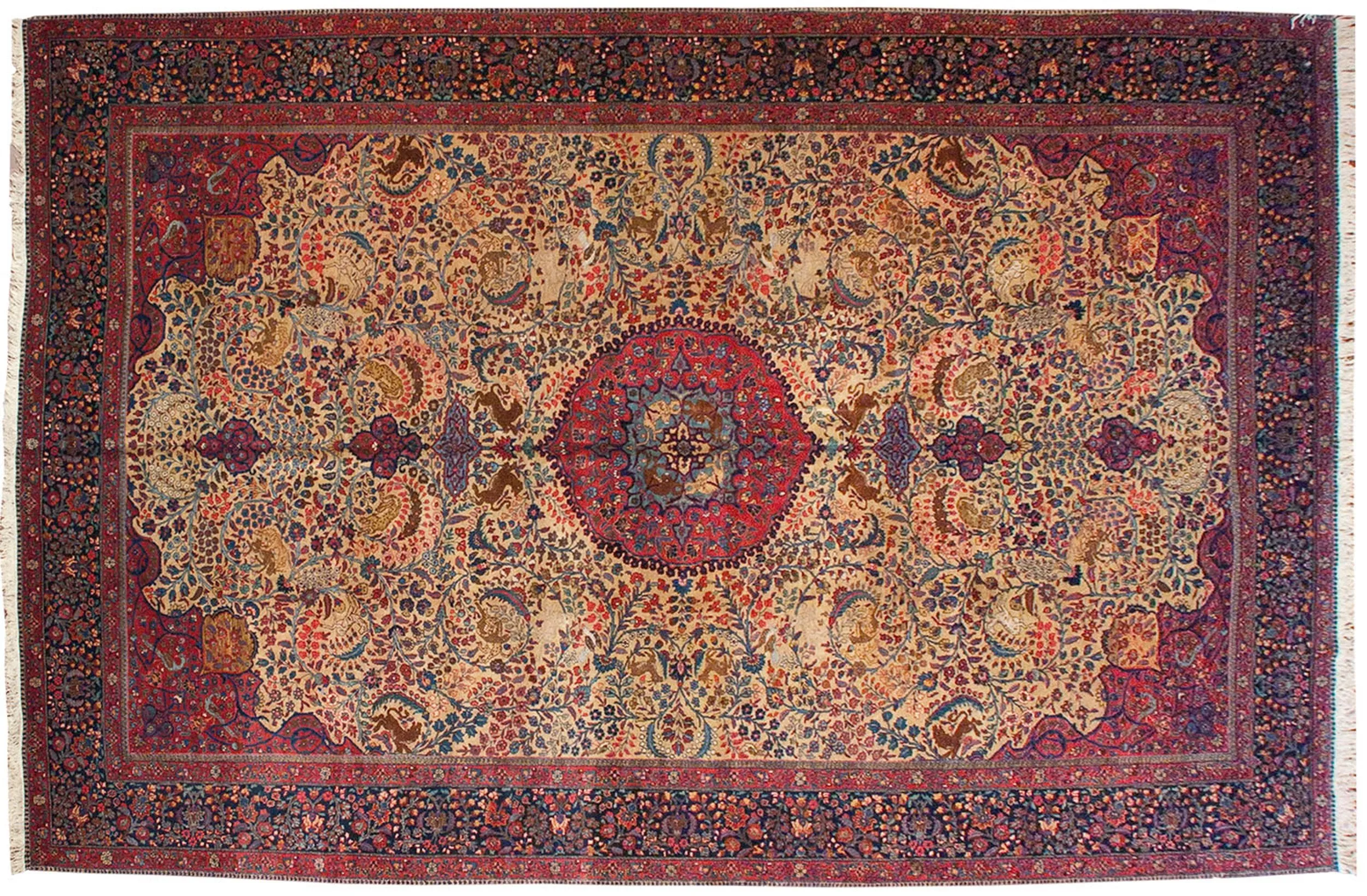 11.5x17.5 Vintage Tabriz Carpet