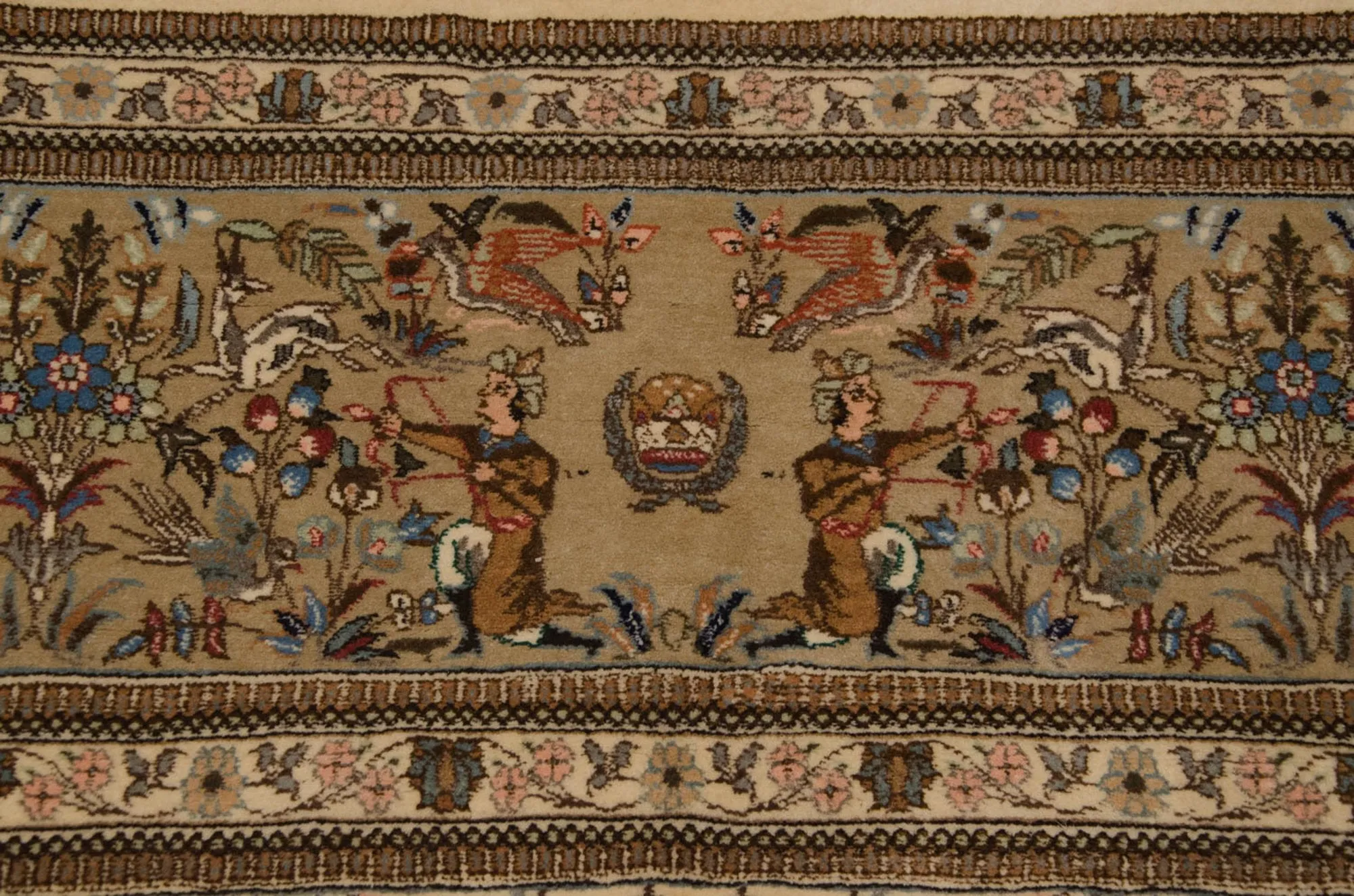 11x15 Vintage Tabriz Carpet
