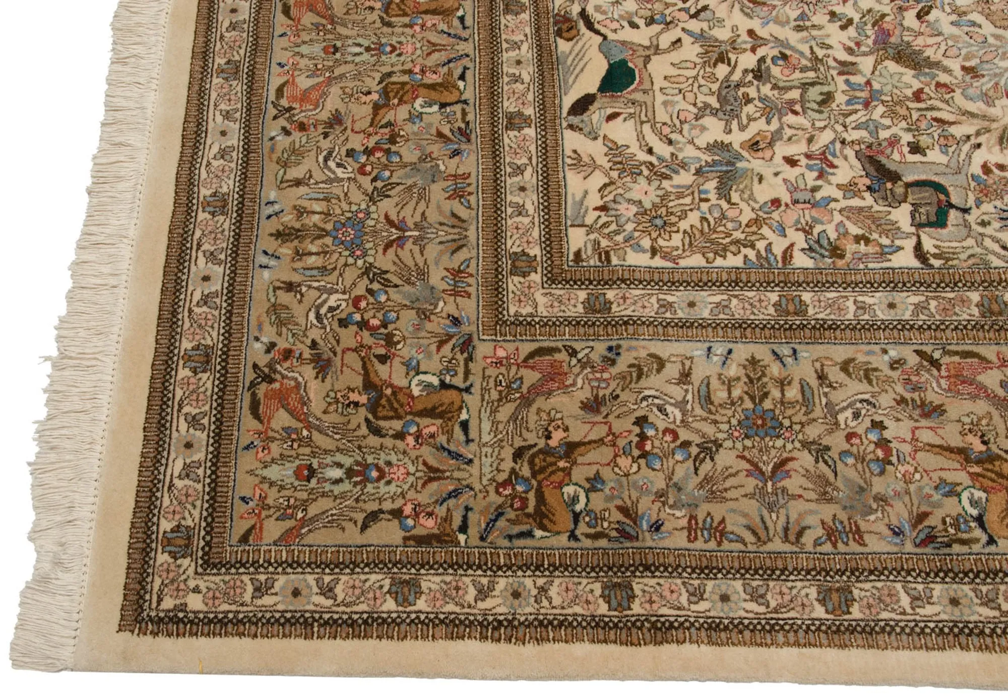11x15 Vintage Tabriz Carpet