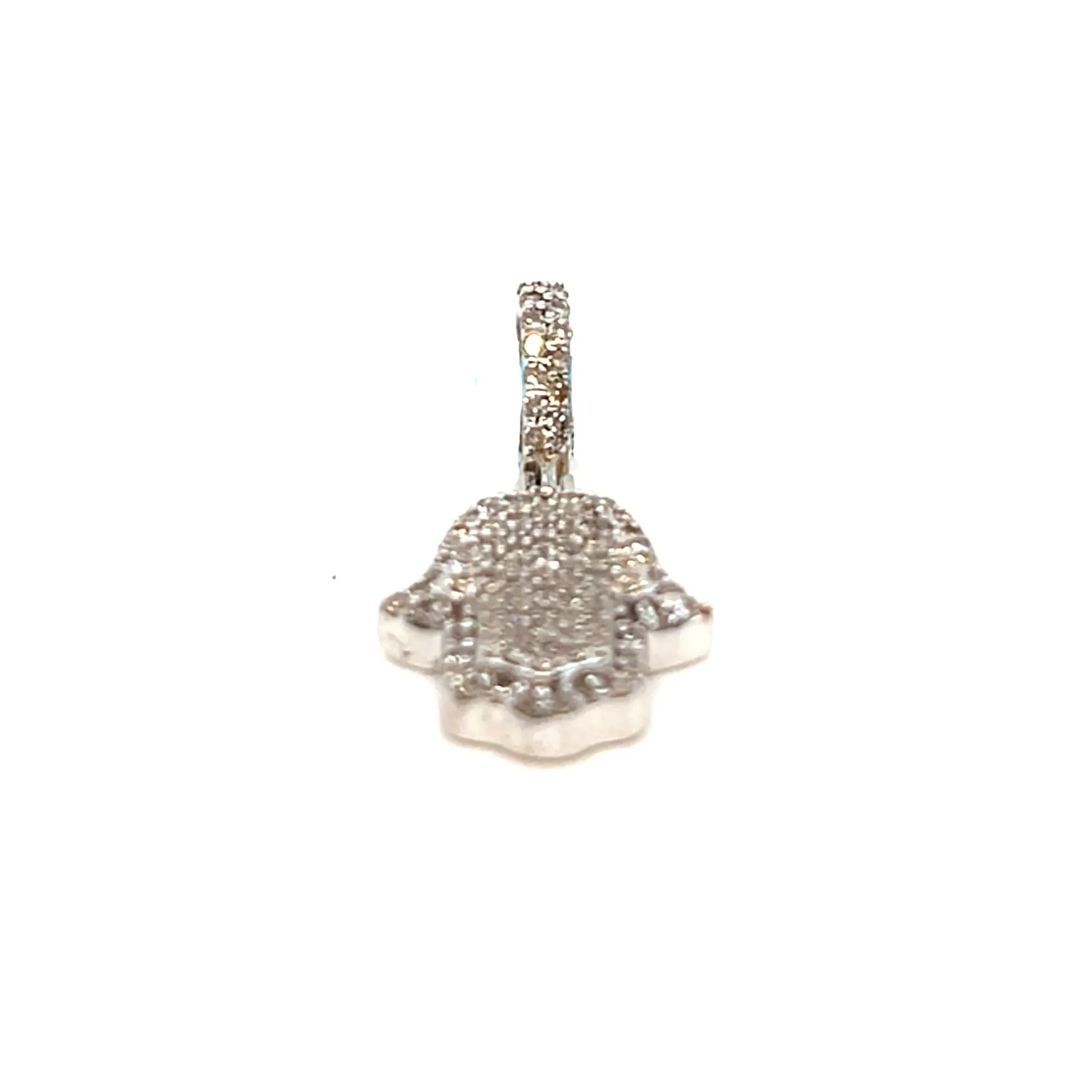 14k Rose Gold Hamsa Hand Pendant .39ct of Natural Diamonds - SP22679