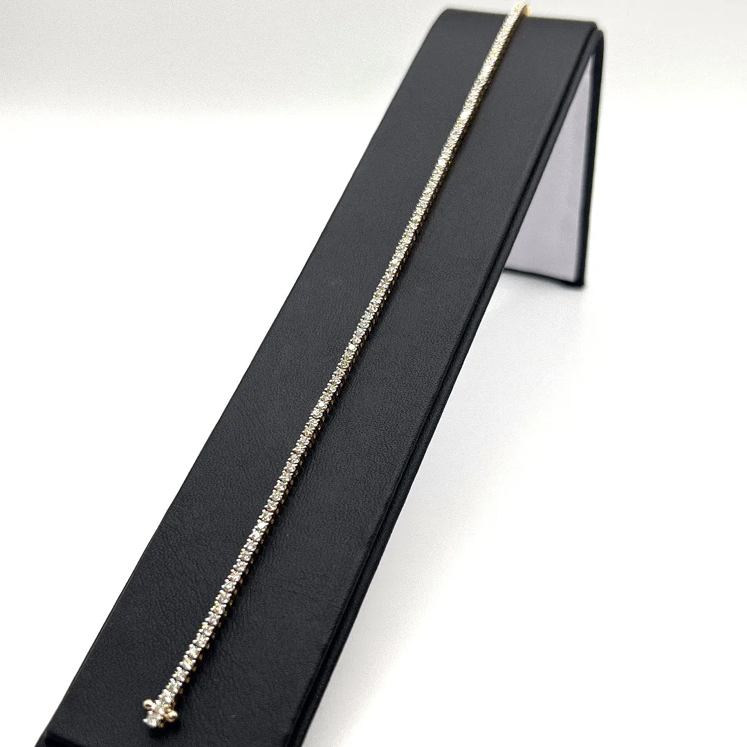 14KT DIAMOND TENNIS BRACELET