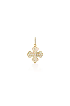 14KY Diamond Cross Pendant