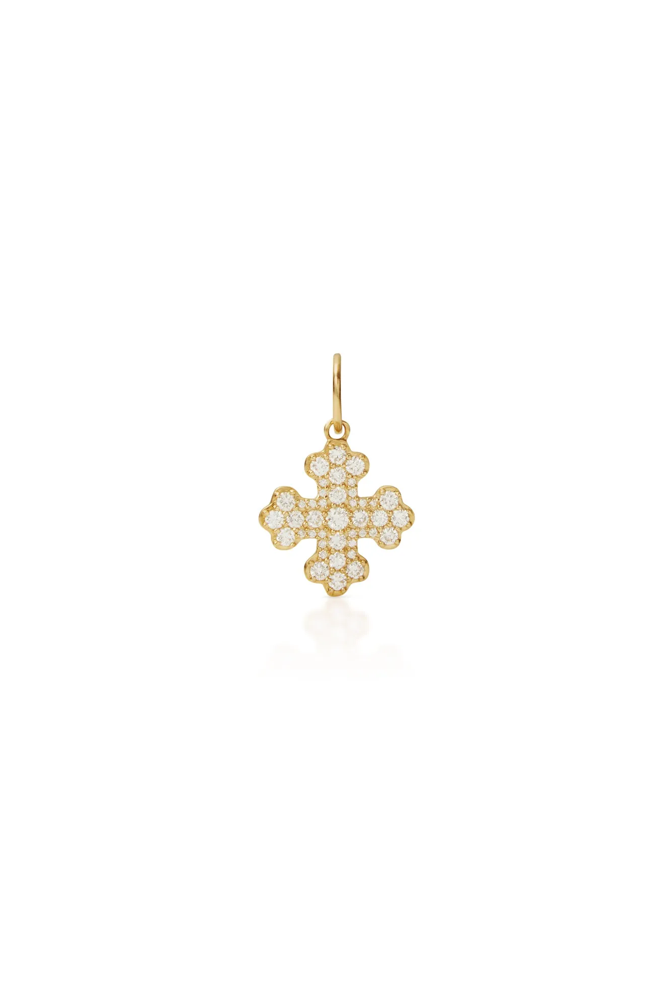 14KY Diamond Cross Pendant
