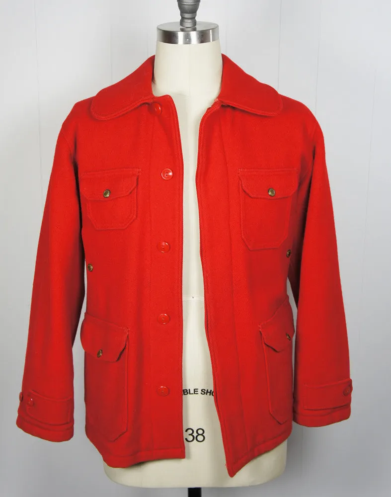 1940's Red Woolrich Hunting Jacket - Size L
