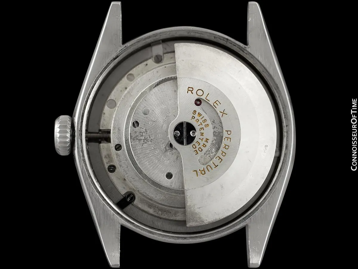 1952 Rolex Oyster Perpetual Vintage Mens Rare "Red Letter" Ref. 6084 Watch - Stainless Steel