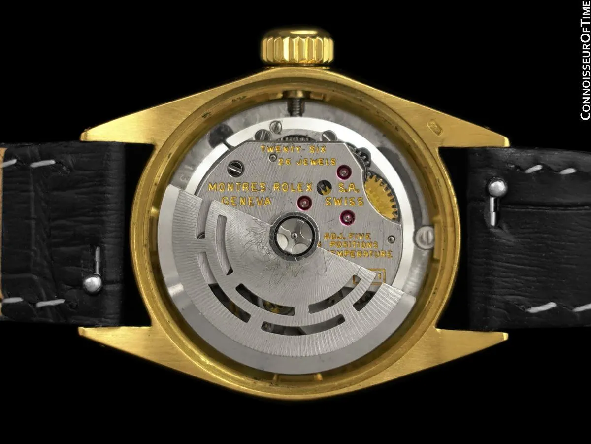 1967 Rolex Datejust (President) Ladies Vintage Watch with Champagne Dial - 18K Gold