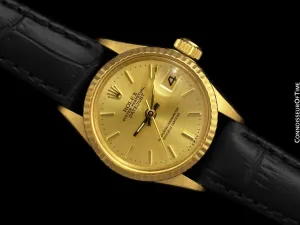 1967 Rolex Datejust (President) Ladies Vintage Watch with Champagne Dial - 18K Gold