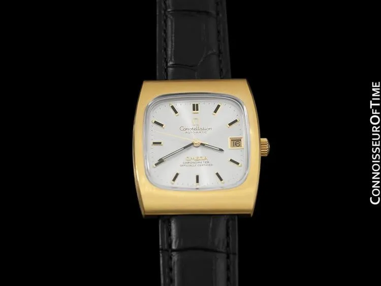 1969 Omega Constellation Vintage Mens Watch - 18K Gold Plated & Stainless Steel