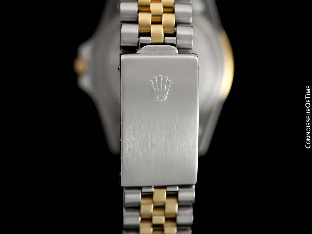 1979 Rolex GMT Master Vintage Mens Ref. 1675/3 Black Bezel Watch with Nipple Dial - 14K Gold & Stainless Steel
