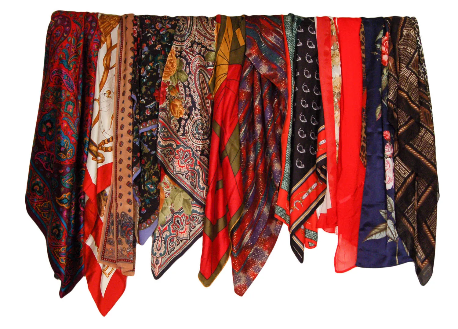 1980's Scarf with French Horn Design