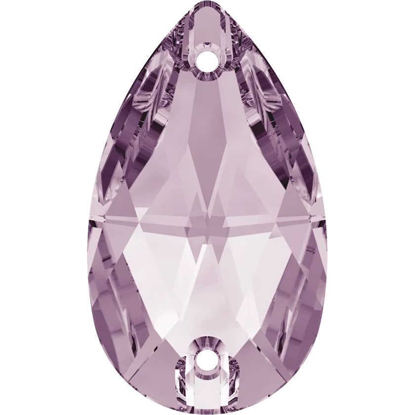3230 Swarovski Drop Sew-On Stones, Light Amethyst (212)