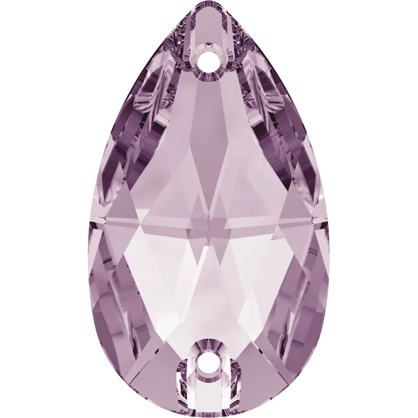 3230 Swarovski Drop Sew-On Stones, Light Amethyst (212)