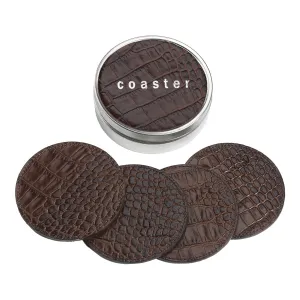 4 Coasters with Tin Box