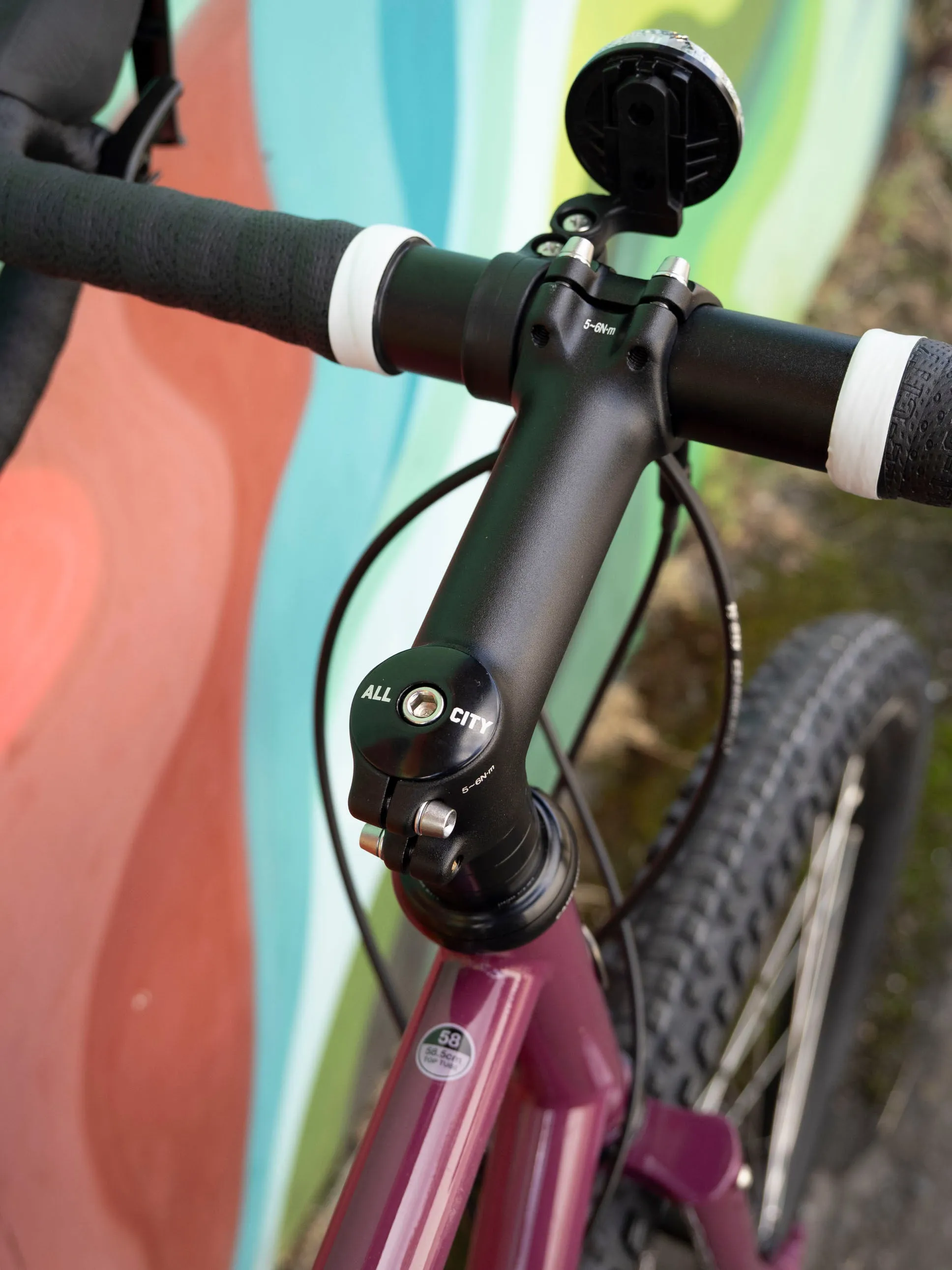 All-City Gorilla Monsoon Apex All Terrain Bike, 650b, Steel, Charred Berry, 58cm