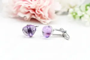 AMAZING AMETHYST CUFFLINKS
