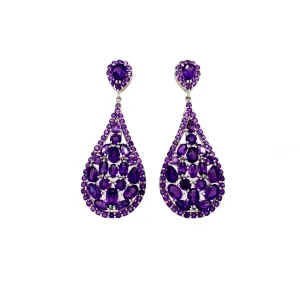 Amethyst Earring in .925 Sterling Silver - KST 56788