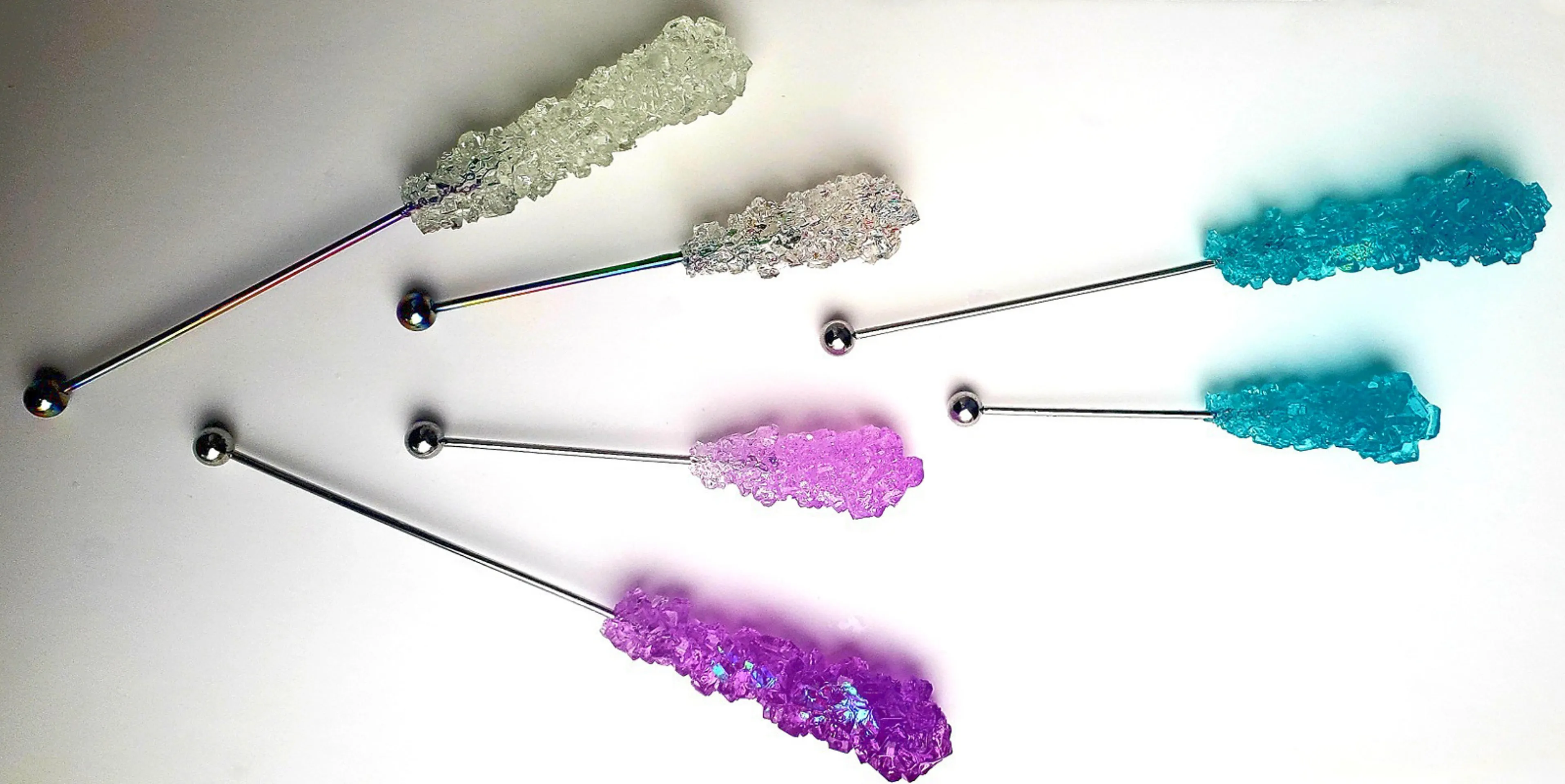 AMETHYST ROCK CANDY SWIZZLE STICK