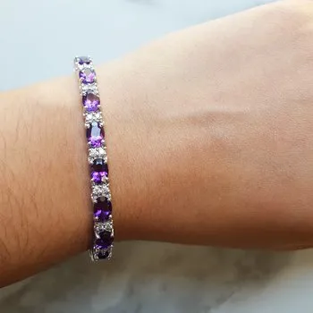 Amethyst Tennis Bracelet