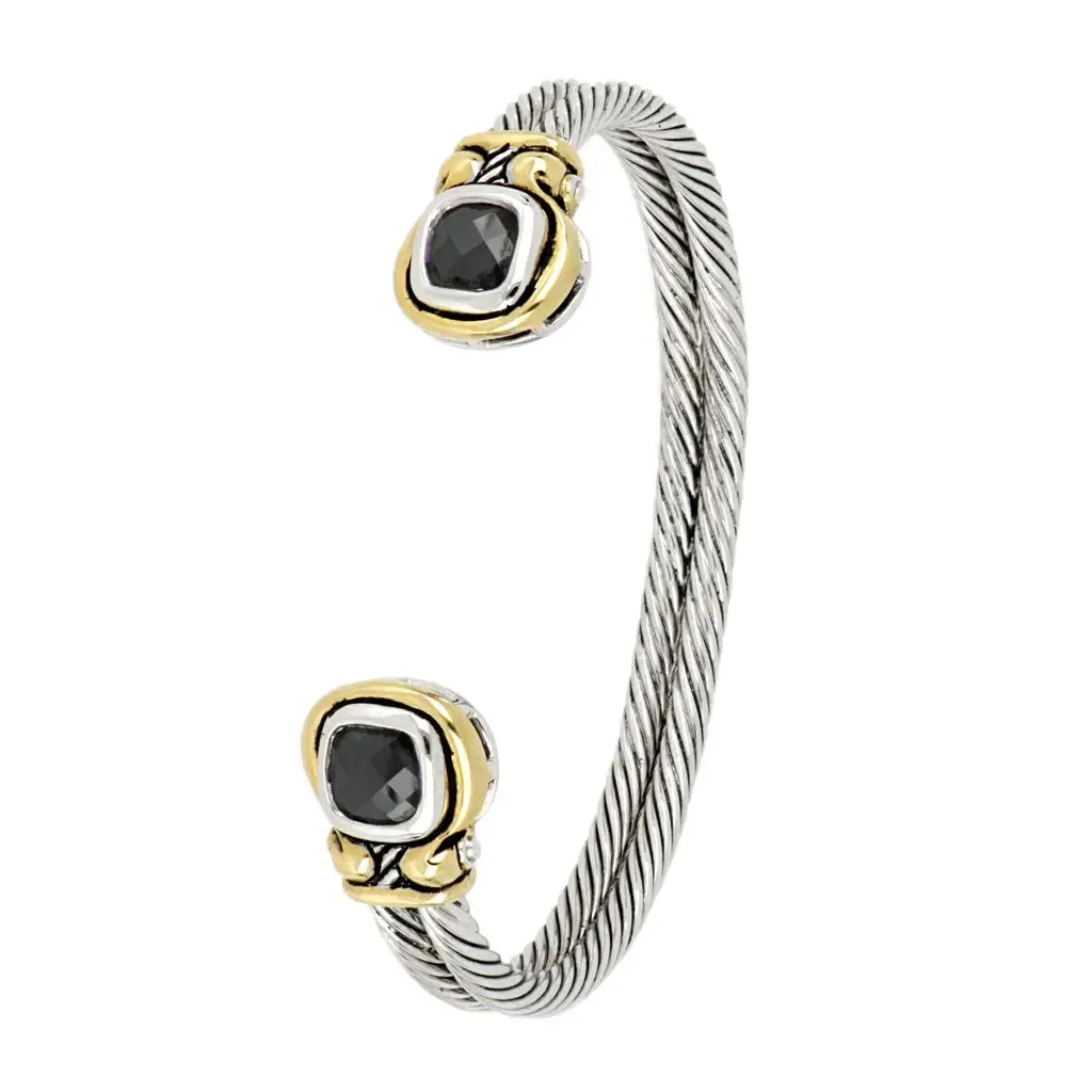 Anvil Color Collection - Cubic Zirconia Cuff Bracelet