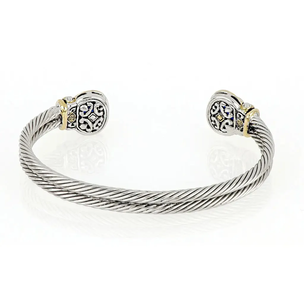 Anvil Color Collection - Cubic Zirconia Cuff Bracelet