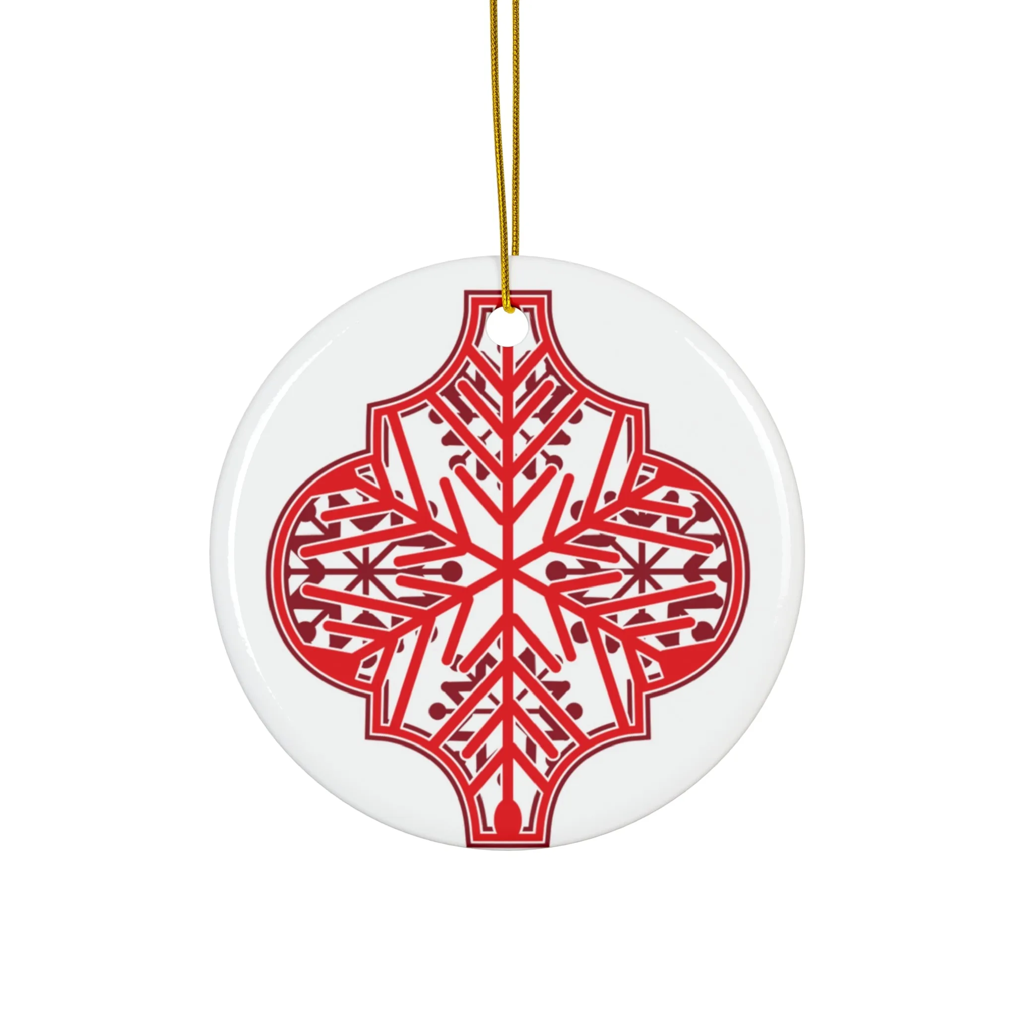 Arabesque Ceramic Disc Ornament      Item #8143102