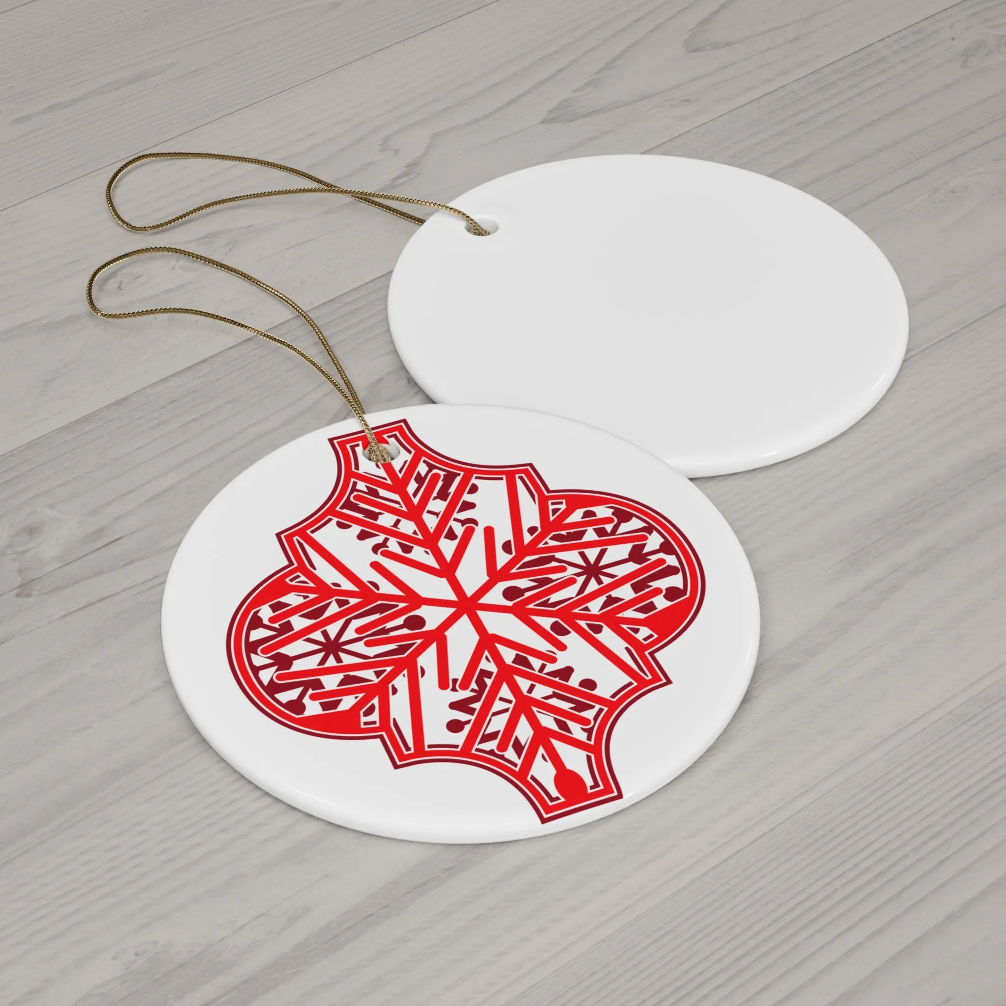 Arabesque Ceramic Disc Ornament      Item #8143102