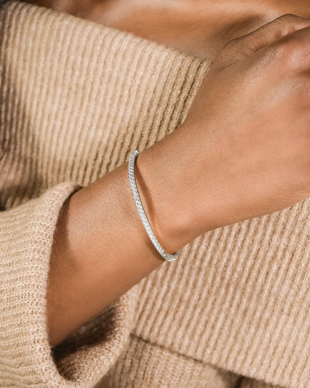 Aster CZ Tennis Bracelet