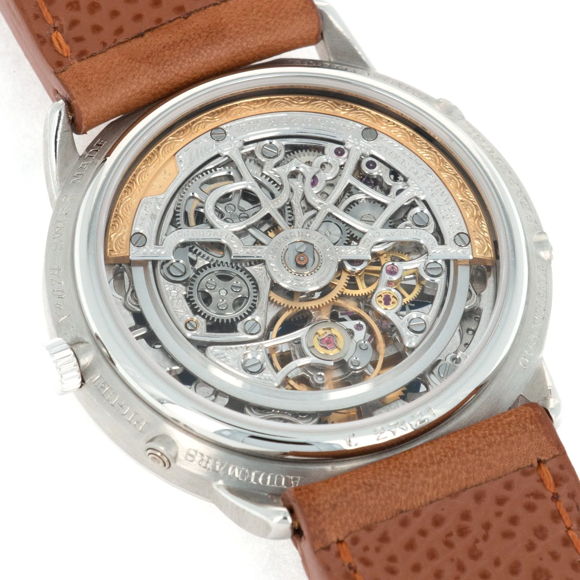 Audemars Piguet Platinum Skeleton Quantieme Perpetual Calendar Watch