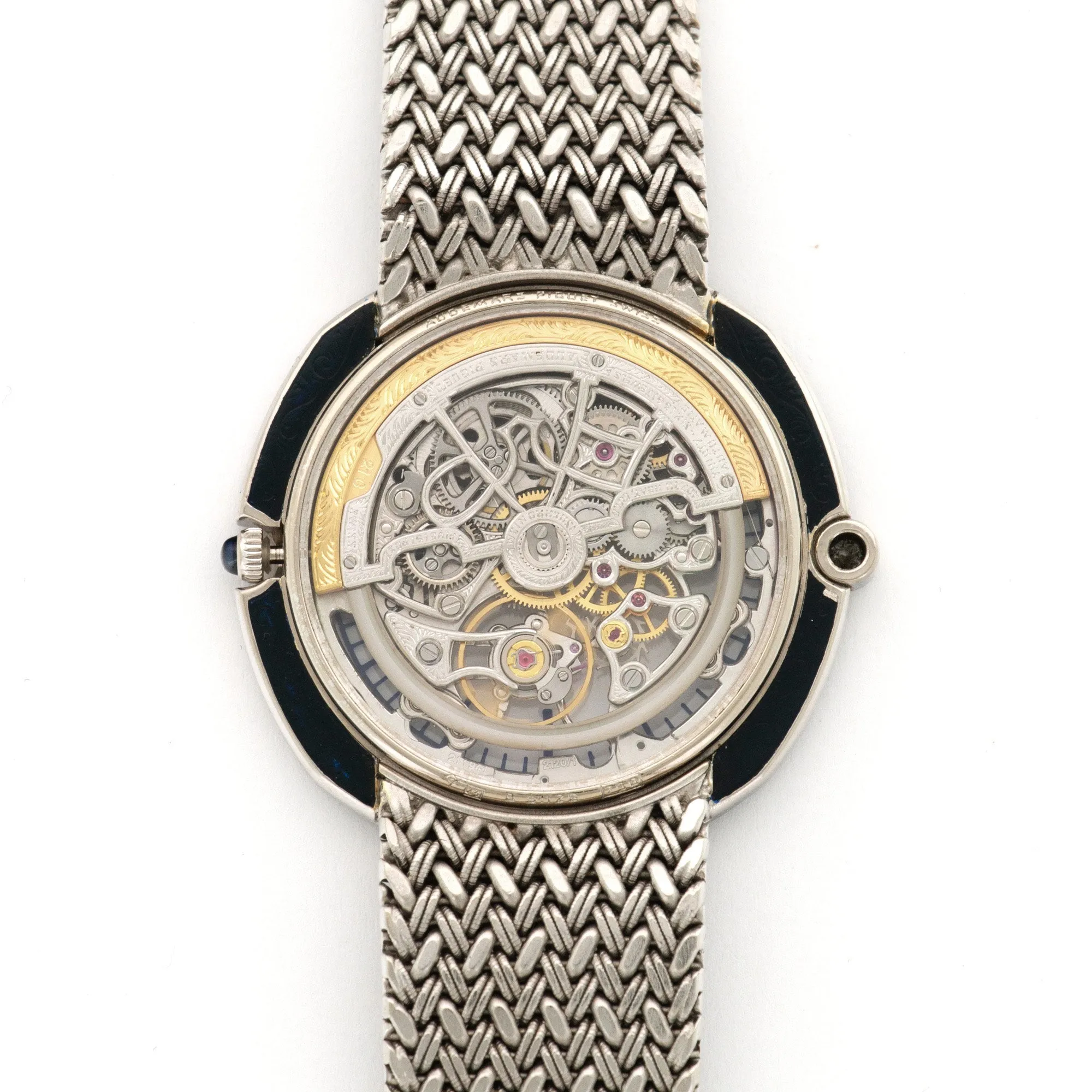 Audemars Piguet White Gold Oversized Skeleton Sapphire & Diamond Watch