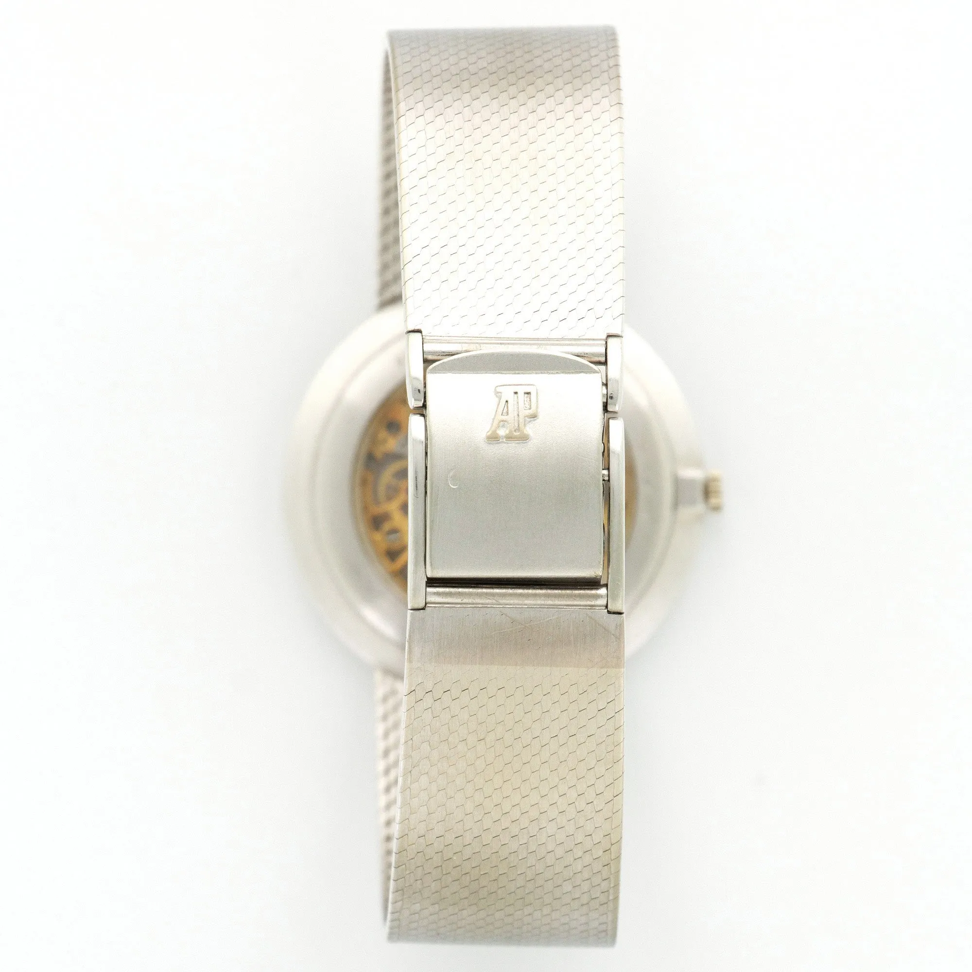Audemars Piguet White Gold with Sapphires Skeleton Bracelet Watch