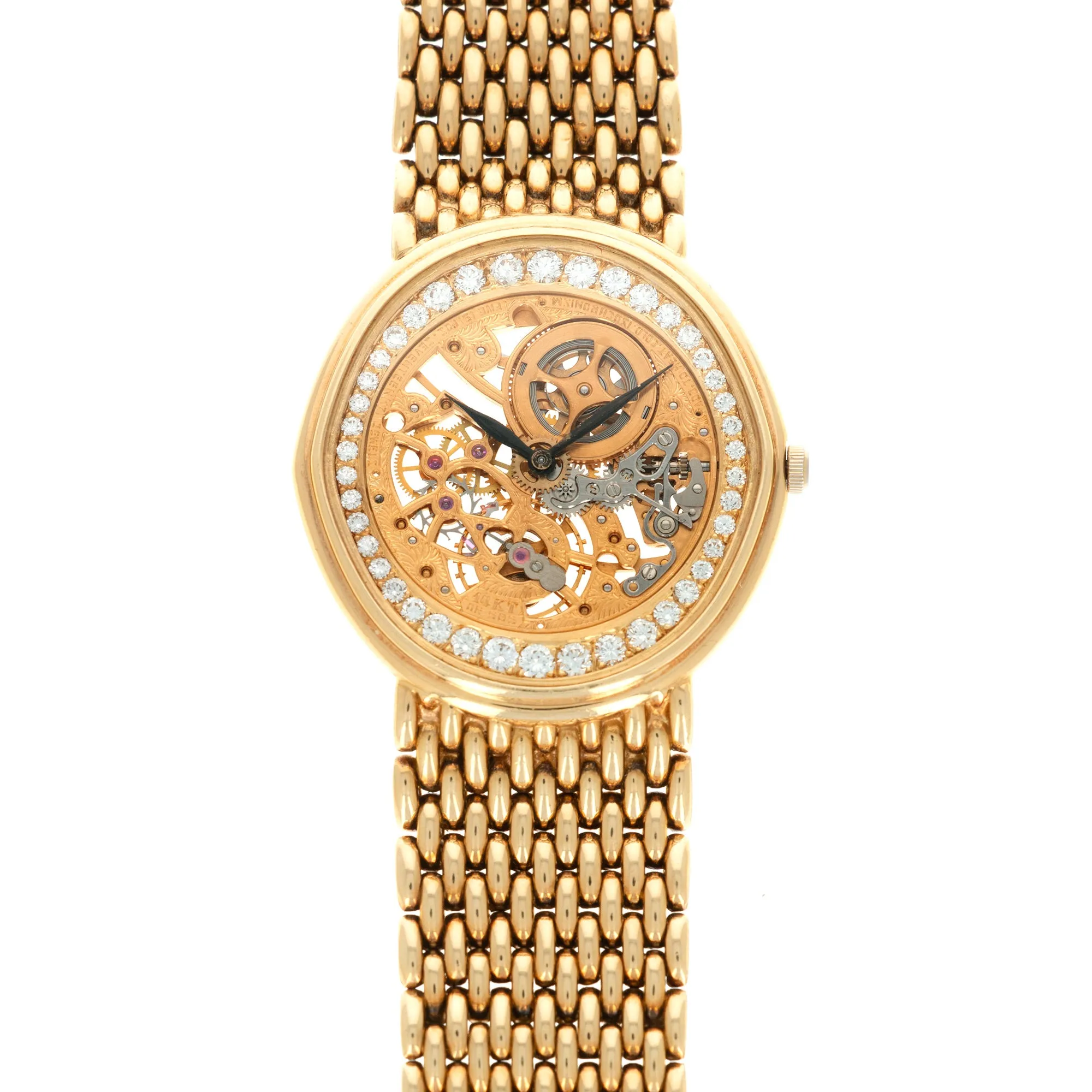 Audemars Piguet Yellow Gold and Diamond Skeleton Watch