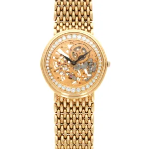 Audemars Piguet Yellow Gold and Diamond Skeleton Watch