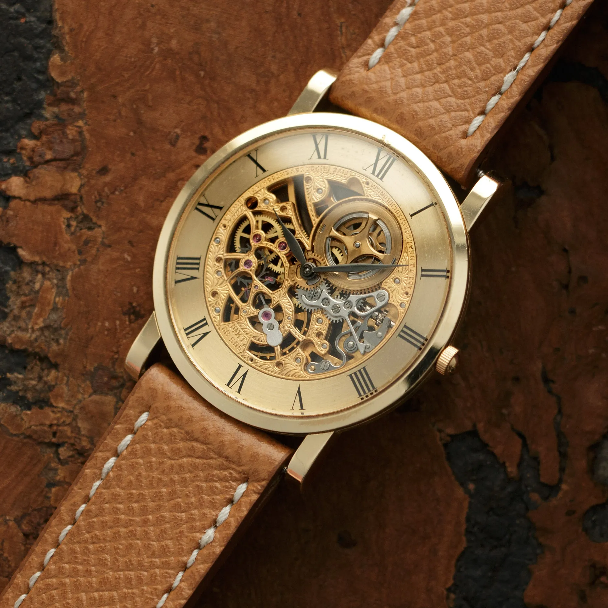 Audemars Piguet Yellow Gold Skeletonized Watch