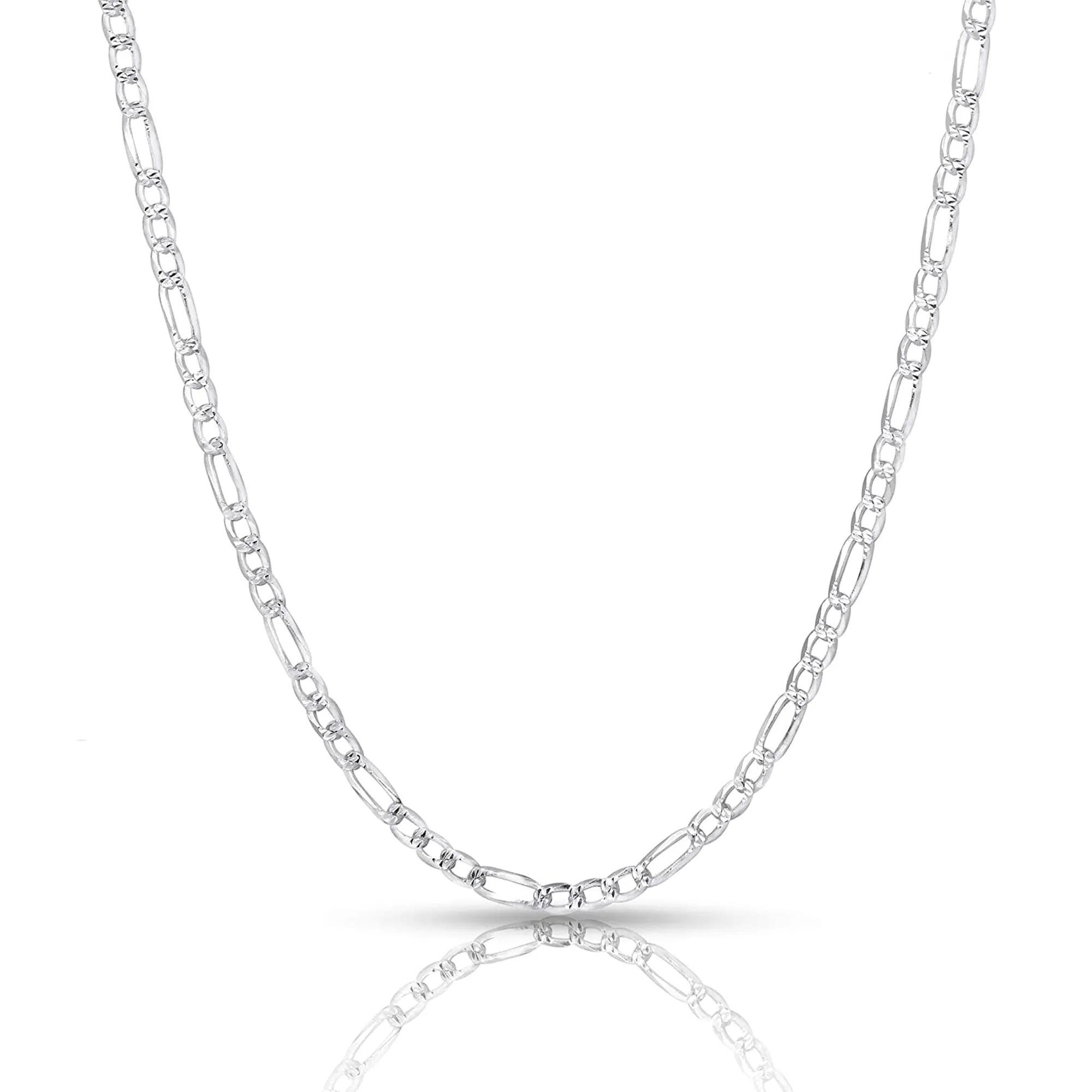 Authentic Solid .925 Diamond-Cut Pave Chain|MEN Real Italian 925 Jewelry