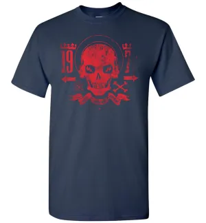 Bad Bones Crew Vintage 1978 Pop Culture T-Shirt - Skull And Cross Bones Creepy Distressed T Shirt