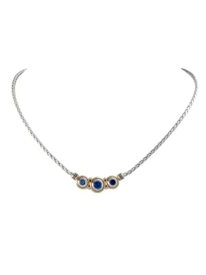Beijos Collection - Three-Stone CZ Necklace