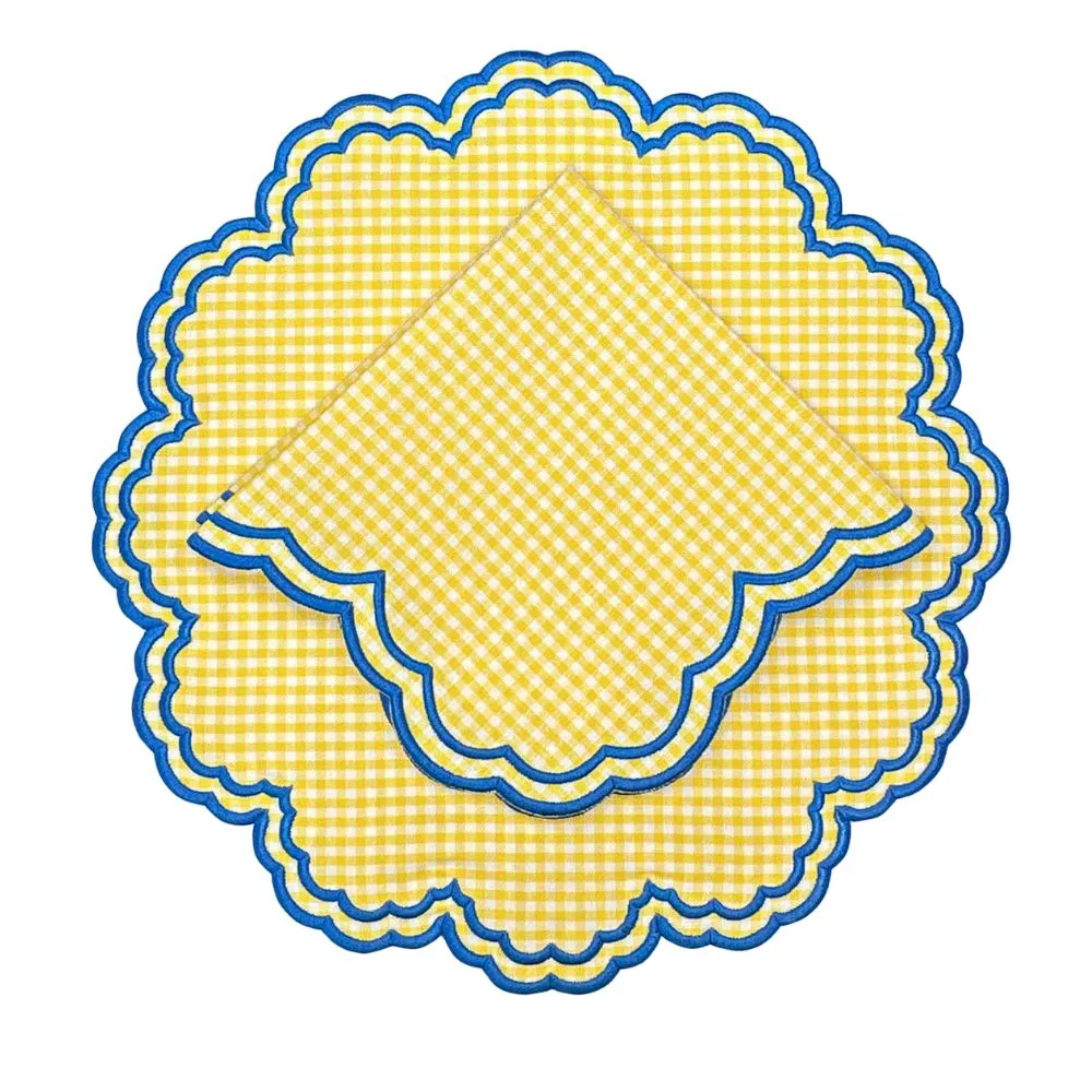 Bettina Napkin - Yellow Gingham (Set of 4)