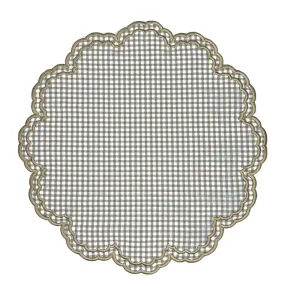 Bettina Placemat - Wheat Gingham (Set of 4)