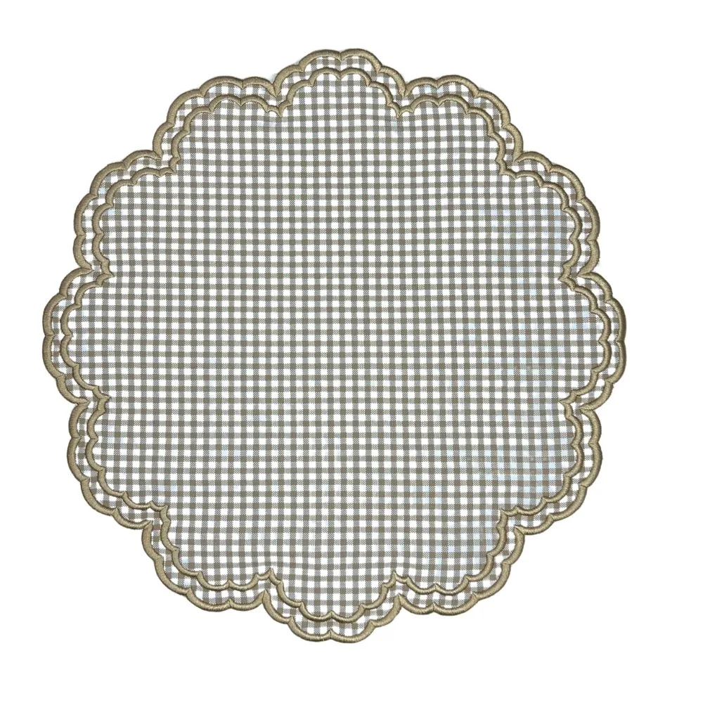 Bettina Placemat - Wheat Gingham (Set of 4)