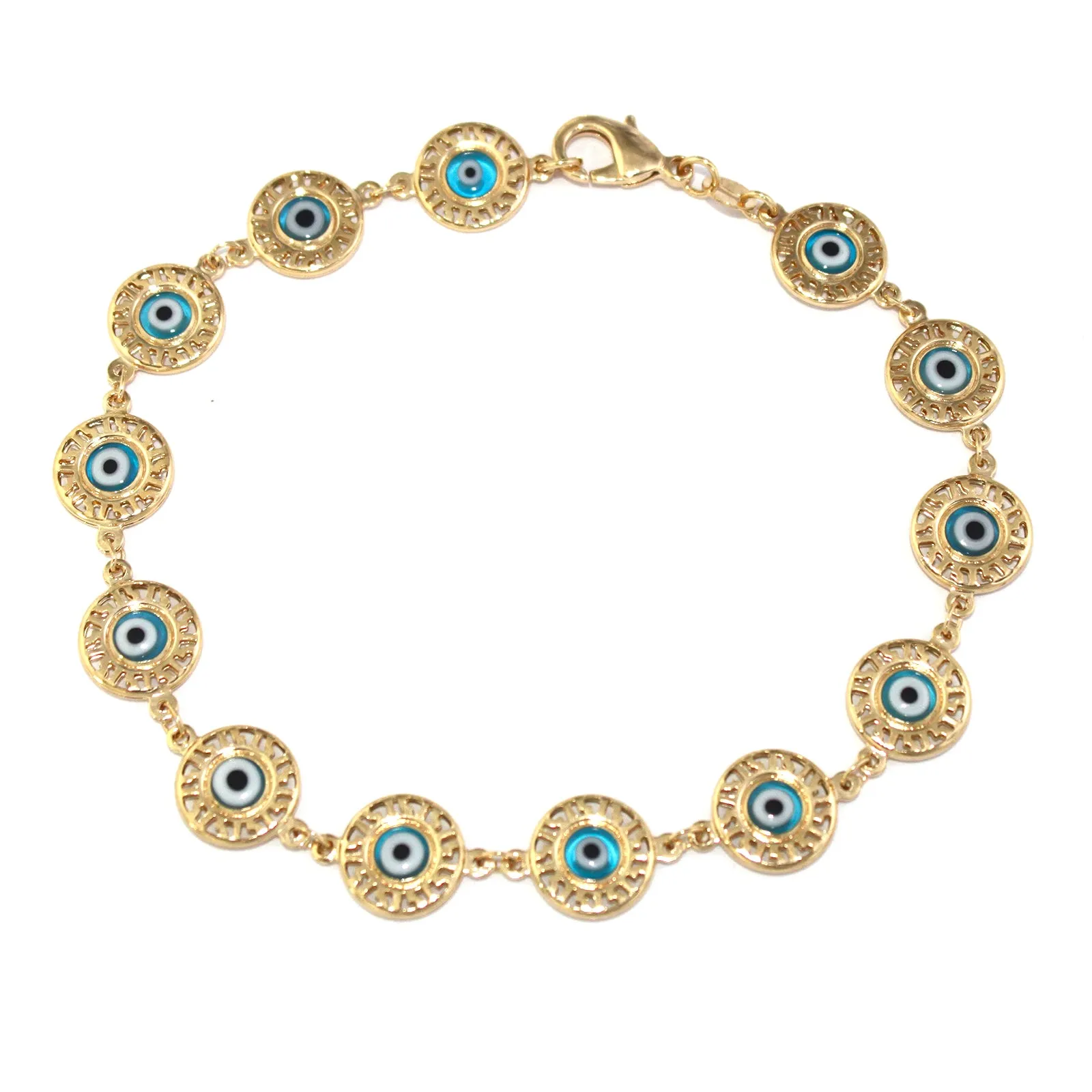 Blue Turkish Evil Eye Bracelet for Women- Good Luck Charm