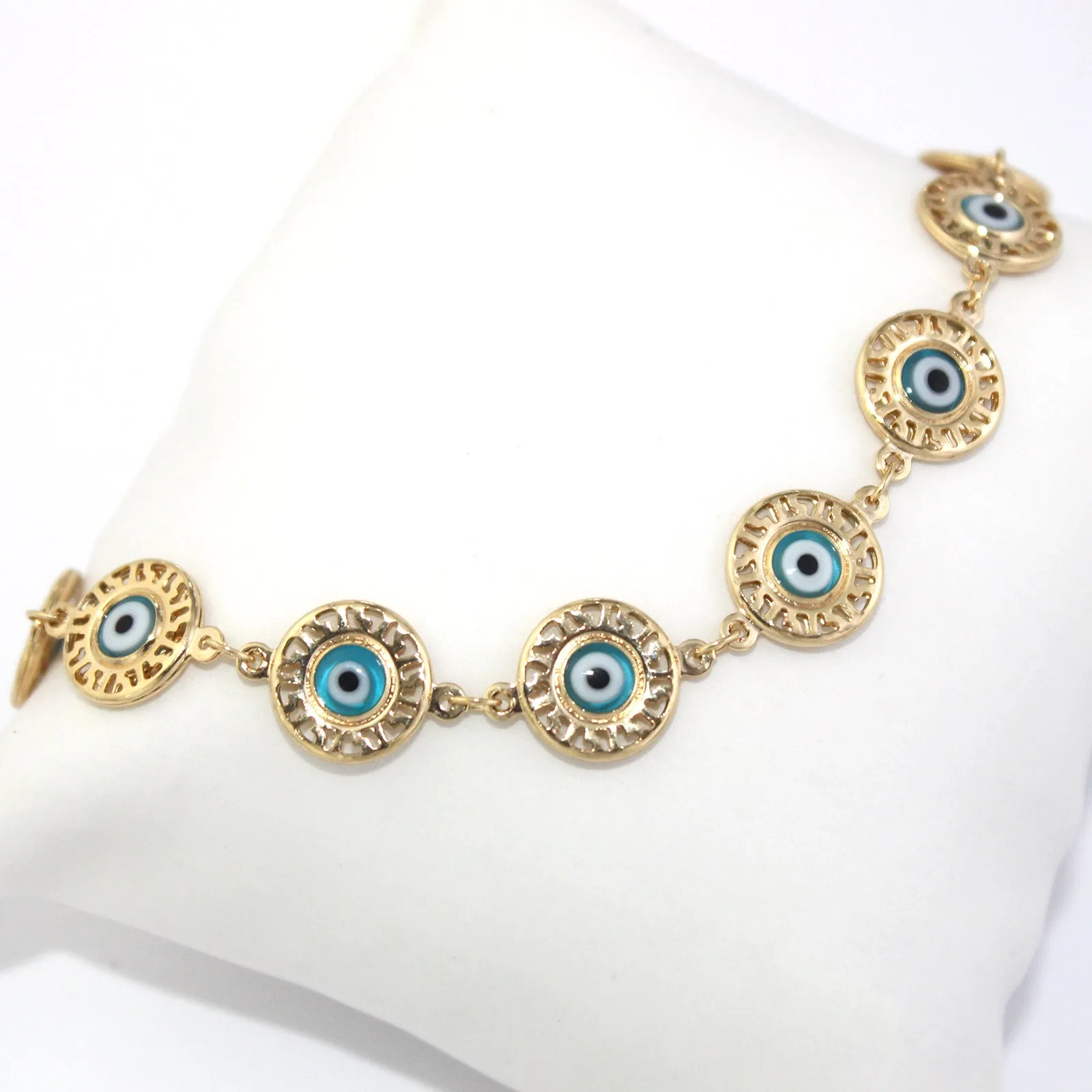Blue Turkish Evil Eye Bracelet for Women- Good Luck Charm