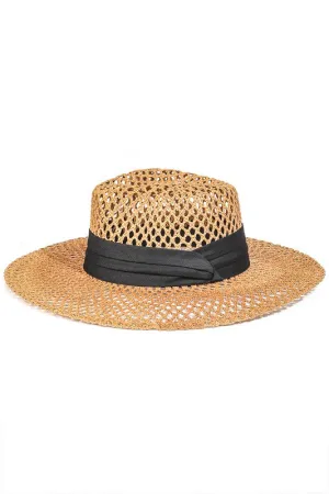 Braided Weave Sun Hat- Tan