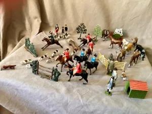 Britain's Lead Fox Hunt Collection Vintage 52 Piece Set