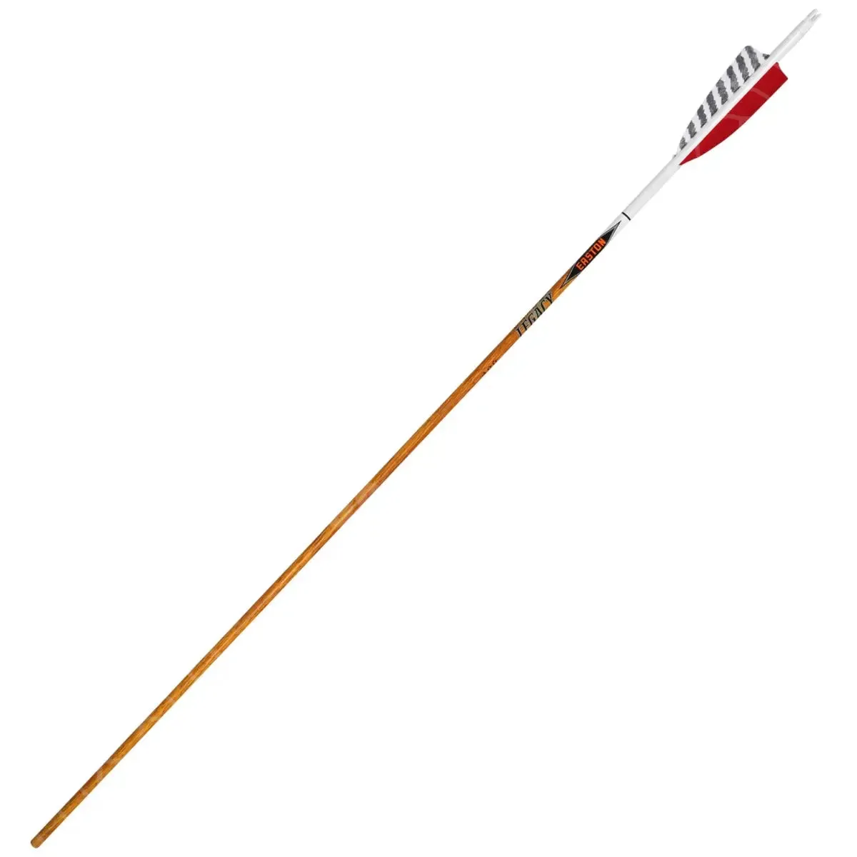 Carbon Legacy Shield Cut Red Feather Fletched Arrows (6 Pk)