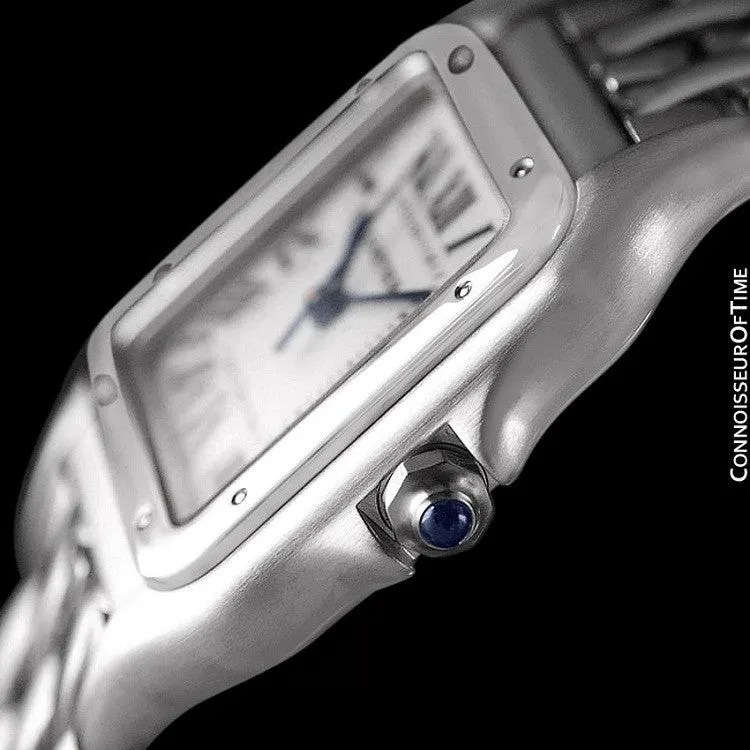 Cartier Panthere Mens Midsize / Unisex Watch, Date, Stainless Steel - W25054P5
