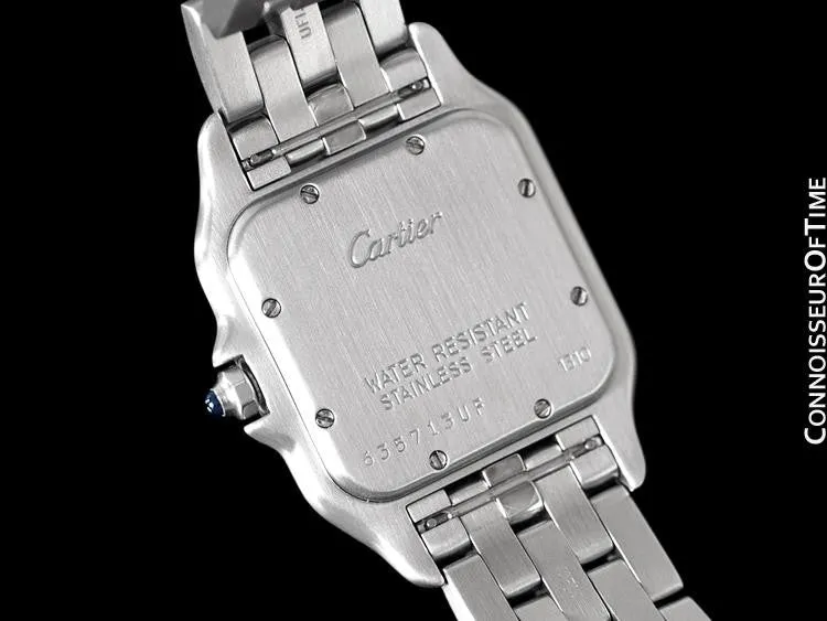 Cartier Panthere Mens Midsize / Unisex Watch, Date, Stainless Steel - W25054P5