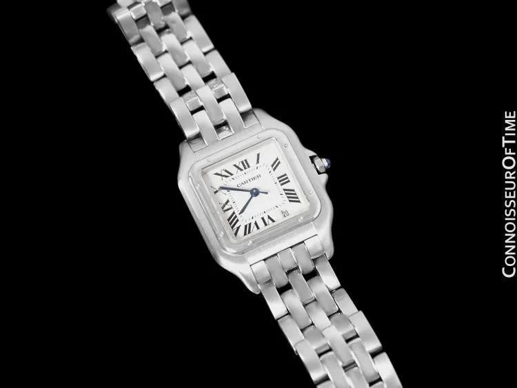 Cartier Panthere Mens Midsize / Unisex Watch, Date, Stainless Steel - W25054P5