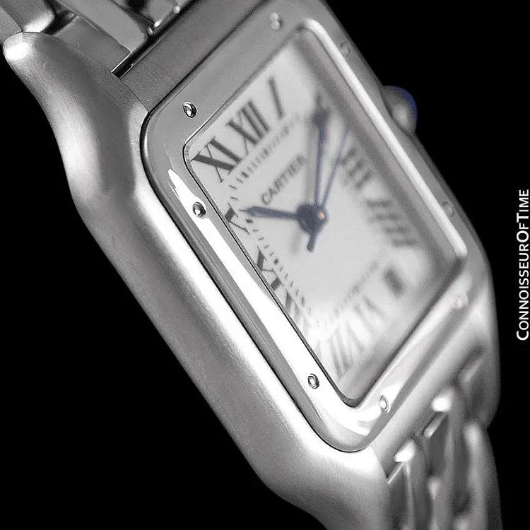 Cartier Panthere Mens Midsize / Unisex Watch, Date, Stainless Steel - W25054P5