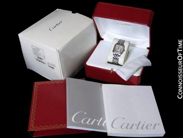 Cartier Panthere Mens Midsize / Unisex Watch, Date, Stainless Steel - W25054P5